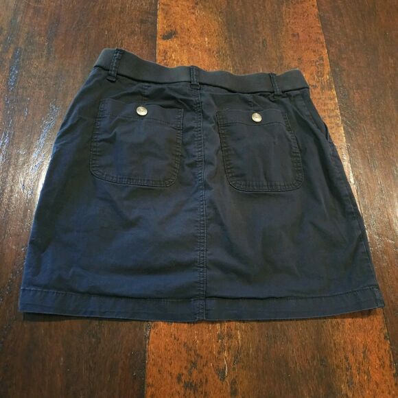 LEE black chino skort size 8 casual utility mini skirt with built-in shorts - Picture 5 of 5